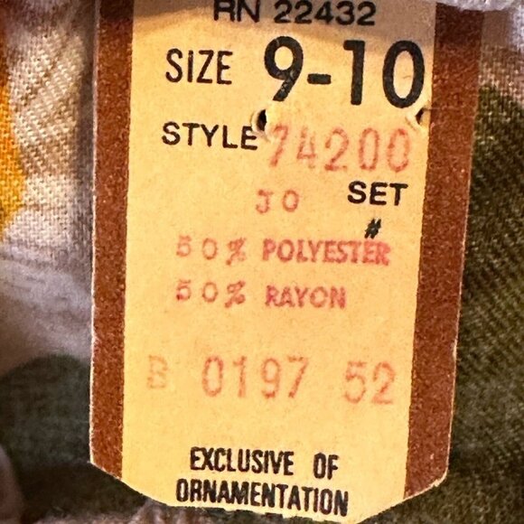 VTG Regency Joyce Midi Skirt Women's Size 9-10 Colorful Floral‎ Tropical NOS USA - Picture 5 of 9